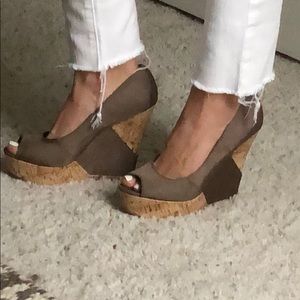 Sky high wedge sandals